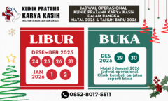 JADWAL LIBUR KLINIK NATAL 2O25 & TAHUN BARU 2026