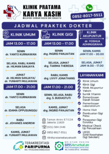 JADWAL KLINIK 30 JULI 2026
