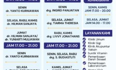 JADWAL KLINIK 30 JULI 2026