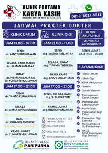 JADWAL KLINIK 1 SEPTEMBER 2026