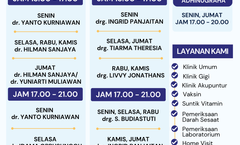 JADWAL KLINIK 1 SEPTEMBER 2026