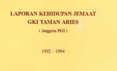 Buku Kehidupan Jemaat GKI Taman Aries Periode 1992 – 1994