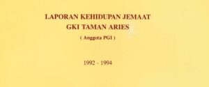 Buku Kehidupan Jemaat GKI Taman Aries Periode 1992 – 1994